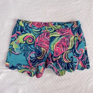 Lilly Pulitzer SZ 6 Buttercup Shorts GUC